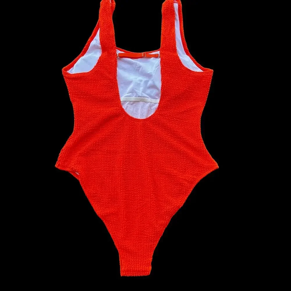 Angerela Orange One Piece Bathing Suit New M